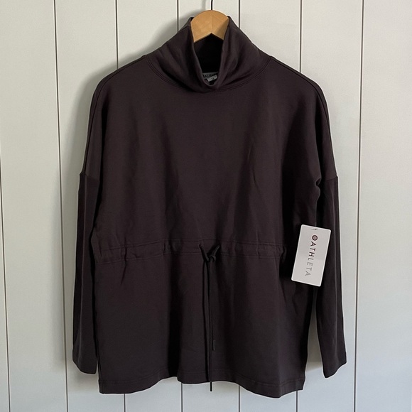 Athleta Tops - Athleta Balance Cinch Sweatshirt in Shale